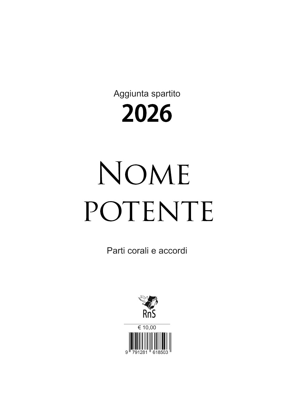 Nome potente- aggiunta spartito